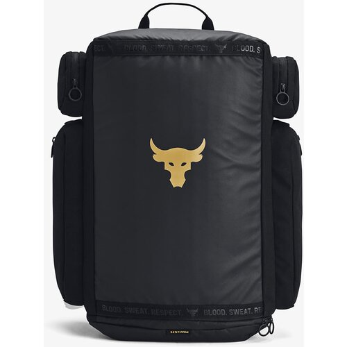 Under Armour Project Rock Duffle Backpack Black/ Black/ Metallic Gold Slike