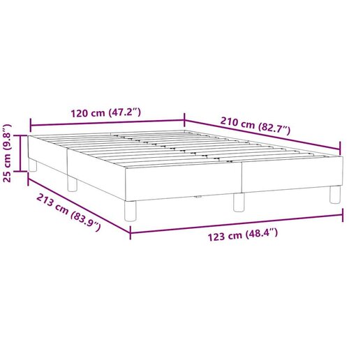  Okvir kreveta bez madraca svijetlo sivi 120x210 cm bar&amp;scaron;un Slike