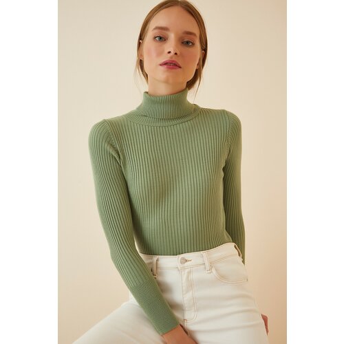 Happiness İstanbul Sweater - Green - Regular fit Slike