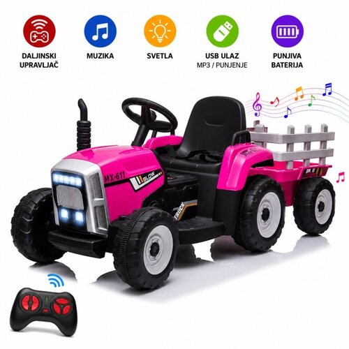  Dečiji traktor na akumulator XMX611 PINK Cene
