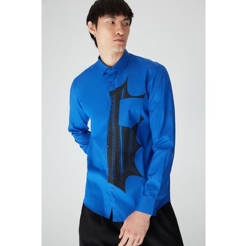 Trendyol Saks Men Regular Fit Printed Shirt Slike