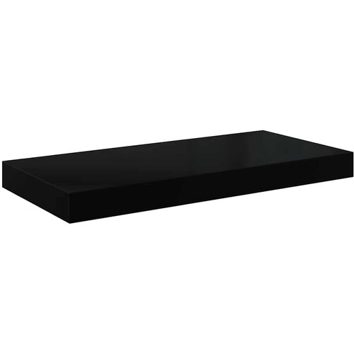  Plutajuća zidna polica visoki sjaj crna 50 x 23 x 3,8 cm MDF Cene
