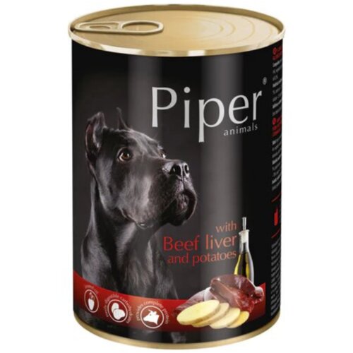 Piper vlažna hrana za pse govedina i krompir 400g Slike