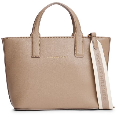 Tommy Hilfiger Ročne torbice TH LOGOTAPE MINI TOTE Kostanjeva Slike