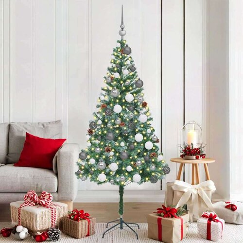 vidaXL Um artificial Christmas Tree Zelena 180cm PVC Cene