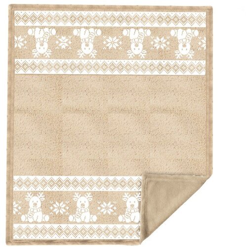 Tiseco Home Studio Bež flanelska deka s božićnim motivom 130x160 cm XMAS &amp;ndash; Slike