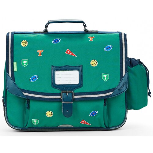 Tann's &Scaron;olska torba DAN CARTABLE 38 CM POCHE GOURDE Zelena Cene