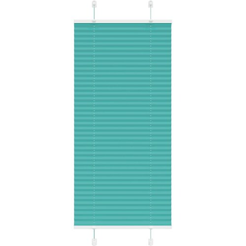 vidaXL Plisirana žaluzija petrolejno zelena 65x150 cm, širina blaga 64,4 cm, poliester, (5000297412) Cene