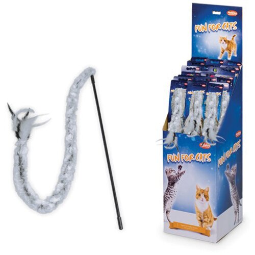 Nobby palica + perje + pli&amp;scaron; - 75 cm Slike