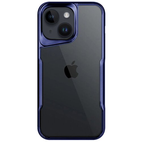  futrola transparent silikon sa okvirom za xiaomi redmi note 13 pro 5G plava Slike