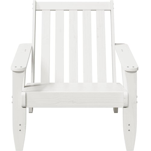 VidaXL Vrtna stolica Adirondack bijela 75x77x77 cm od masivne borovine Slike