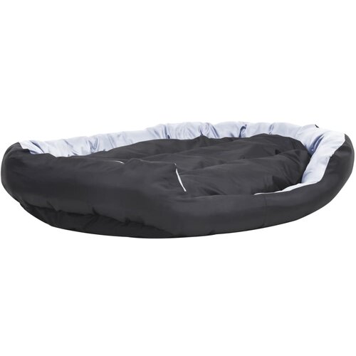  Dvostrani perivi jastuk za pse sivo-crni 150 x 120 x 25 cm Slike
