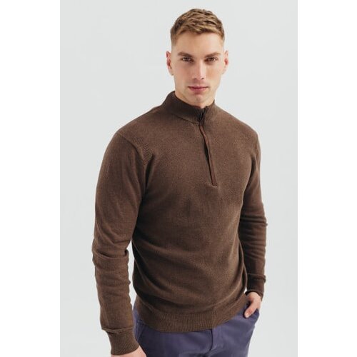 Legendww braon muski dzemper sa rajsferslusom Cene