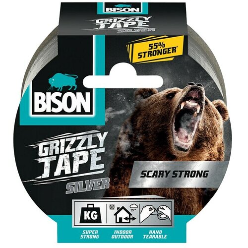 Bison Ljepljiva traka Grizzly (D x Š: 10 m x 50 mm, Srebrne boje) Cijene