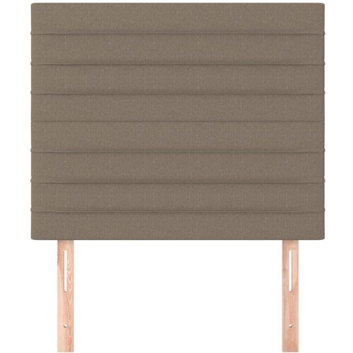  Uzglavlje boje taupe 90x5x118/128 cm tkanina Slike