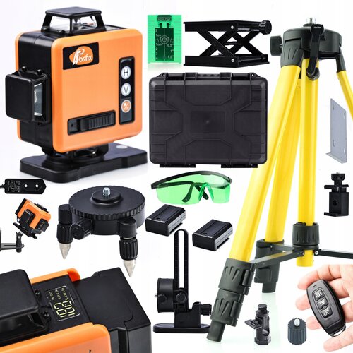 Rosfix SET LASERSKA LIBELA ROT16L-L &ndash; 16 LINIJ, 360&deg;, IP54, 25 M, 3D, 2X3500 MAH, STATIV 120 CM, (5000075877) Cene
