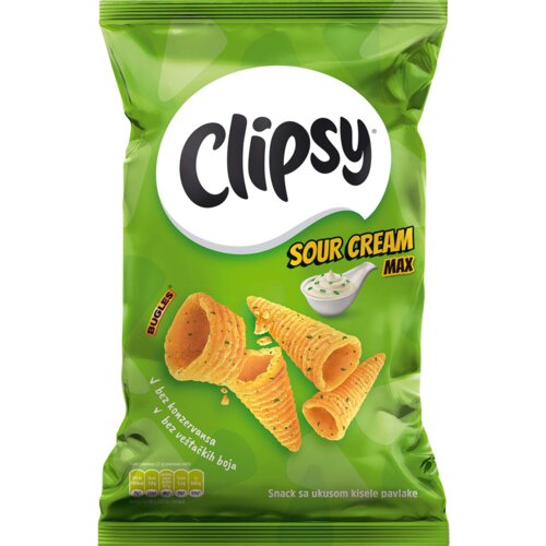 Clipsy FLIPS MAX SOUR CREAM 70G Cene