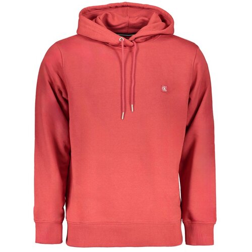 Calvin Klein MU&amp;Scaron;KA CRVENA MAJICA S KAPULJAČOM NA PATENT Slike