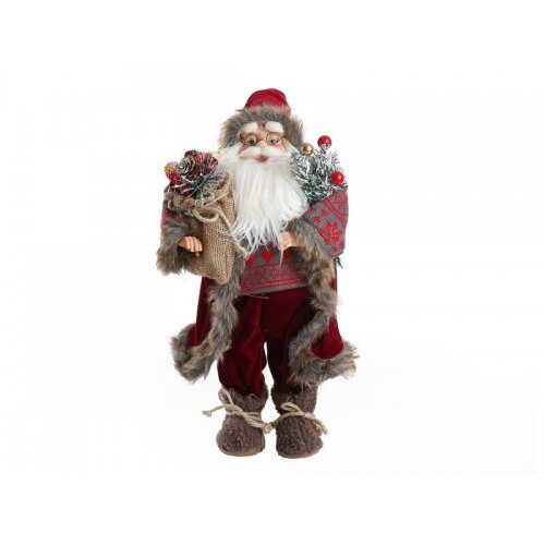  Deda Mraz Deco Santa Cristof 45cm crveni Cene