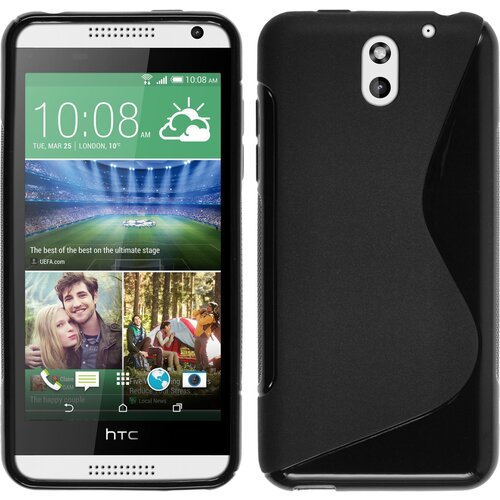  Gumijasti / gel etui S-Line za HTC Desire 610 - črni Cene