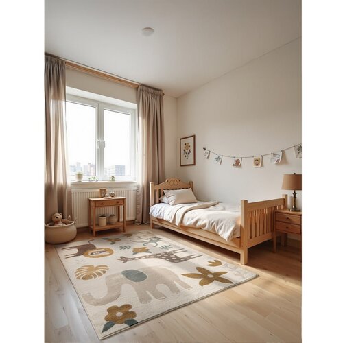 Hanse Home Krem dječji tepih 120x170 cm Animal Safari &amp;ndash; Slike