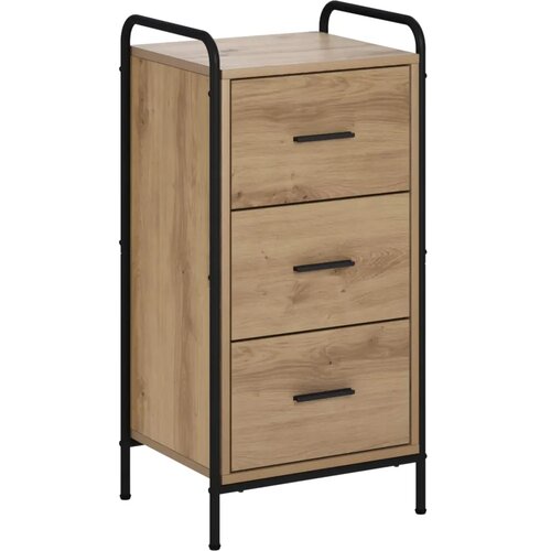  Kreveta Hrast artisan 97 x 33 x 81 cm Konstruirano drvo - Hrast artisan s 3 ladice 73 x 33 x 81 cm Cijene