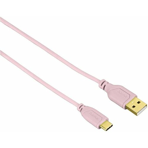 Hama (135787) kabl USB A (muški) na USB Type C (muški) 0.75m roze Slike