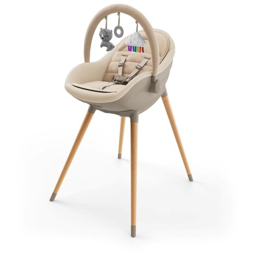 Kinderkraft STOLICA ZA HRANJENJE 2U1 FINI UP BEIGE Slike