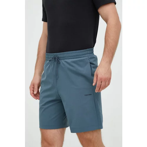 Calvin Klein Kratke hlače za vadbo Ck Essentials moške, črna barva