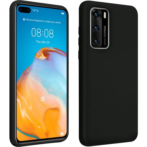 AVIZAR Ovitek za Huawei P40 iz poltrdnega silikona z mehkim zakljuckom - crn, (20719677) Cene
