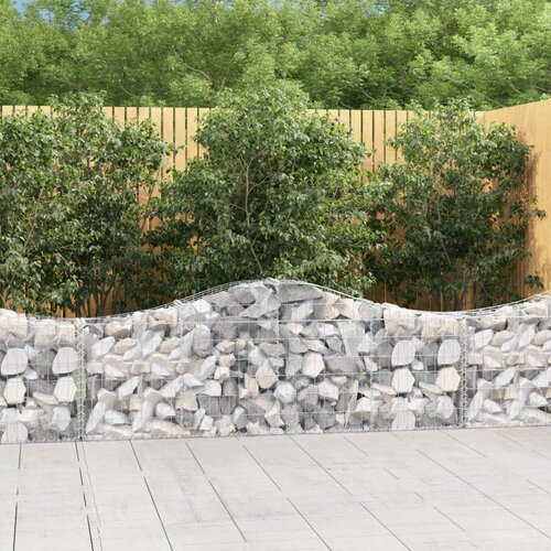 vidaXL Lučne gabionske košare 5 kom 200x30x60/80 cm pocinčano željezo Cijene