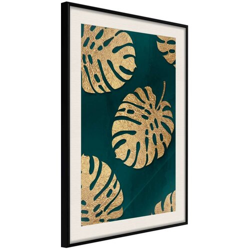  Poster - Gilded Monstera Leaves 40x60 Slike