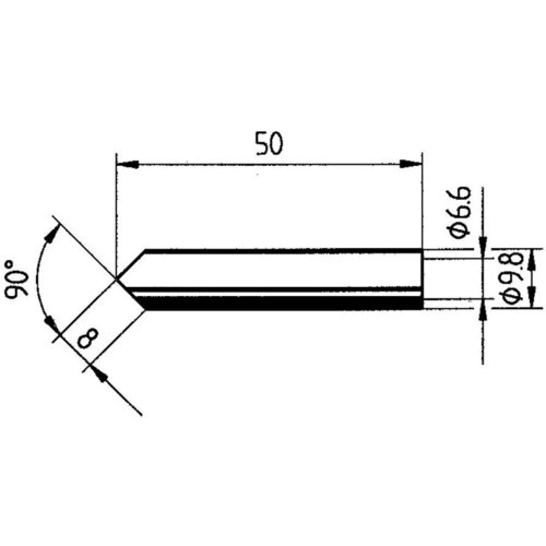 Ersa 0832MDLF spajkalna konica dletaste oblike\, ravna Velikost konice 9.80 mm Vsebina\, količina\, vsebina količinskih enot na prodajno enoto 1 kos, (20409192) Slike