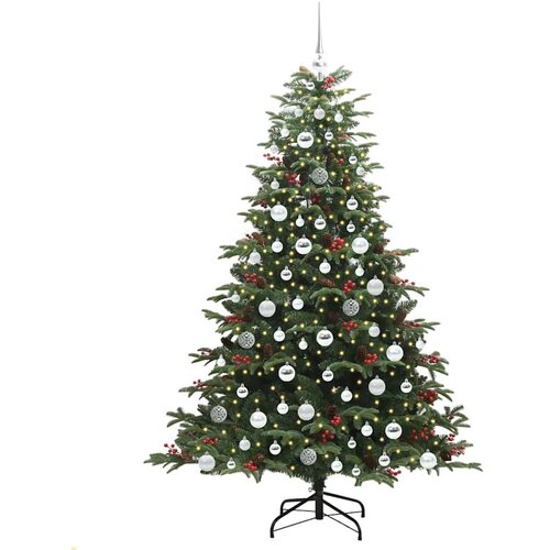 VidaXL Umjetno božićno drvce Zelena 180 cm PVC i Metal i Plastika Slike
