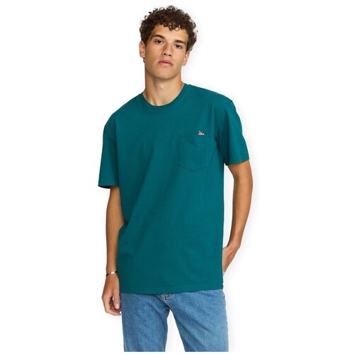 Revolution Majice s kratkimi rokavi Application T-Shirt 1450 FLA - Dark Petrol Zelena Cene