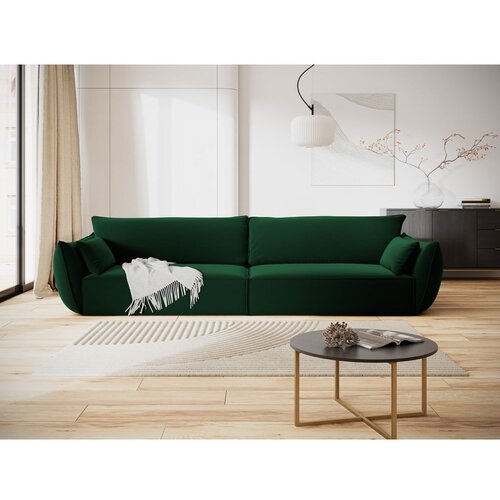 Mazzini Sofas Tamno zelena bar&amp;scaron;unasta sofa 248 cm Vanda &amp;ndash; Slike