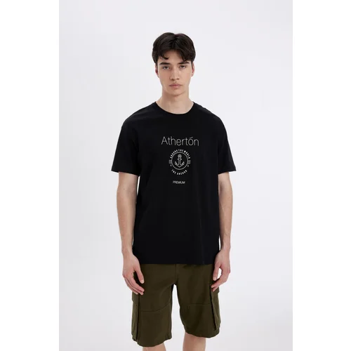 Defacto Regular Fit Crew Neck Printed Short Sleeve T-Shirt