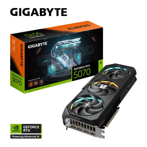 Gigabyte Grafična kartica AORUS GeForce RTX 5070 GAMING OC 12G, 12GB GDDR7, PCI-E 5.0 Cene