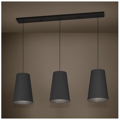 Eglo 390133 - visilica na sajli petrosa 3xE27/40W/230V crna Cene