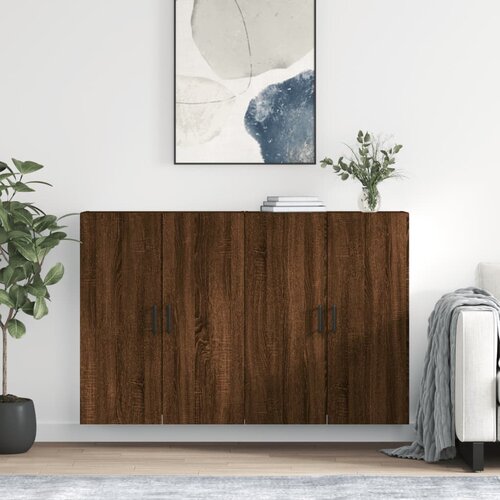  Zidni ormarići 2 kom boja smeđeg hrasta 69,5 x 34 x 90 cm Slike