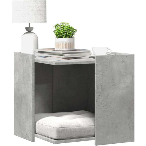 vidaXL Kutija z mačji pijesak boja betona 53x53x51cm konstruirano drvo Cijene