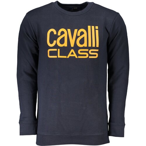 Cavalli Class MEN&#39;S BLUE ZIPLESS SWEATSHIRT Cene