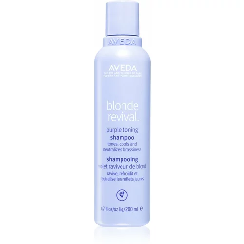Aveda Blonde Revival™ Purple Toning Shampoo vijoličen toniran šampon za posvetljene lase ali lase s prameni 200 ml
