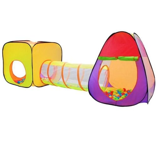  Šotor za otroke 2x iglu + tunel + 200 žogic 280cm Cene