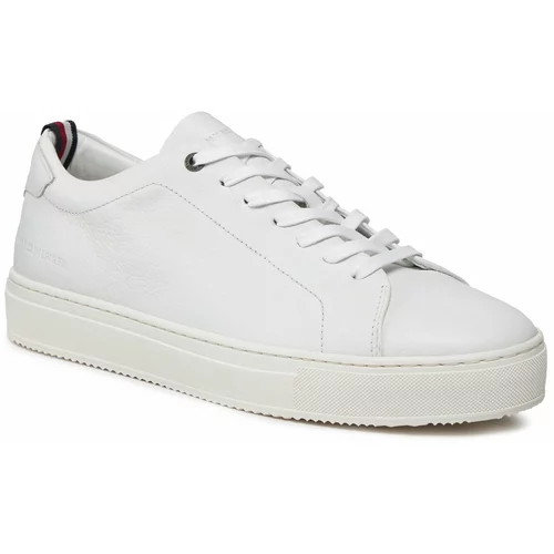 Tommy Hilfiger Superge Premium Cupsole Grained Lth FM0FM04893 White YBS