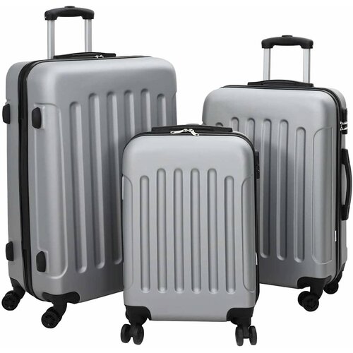 Kofer 3 pcs Srebrno 50 x 31 x 78 cm ABS plastika Cijene