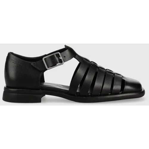 Vagabond Shoemakers Usnjeni sandali BRITTIE ženski, črna barva, 5551.201.20