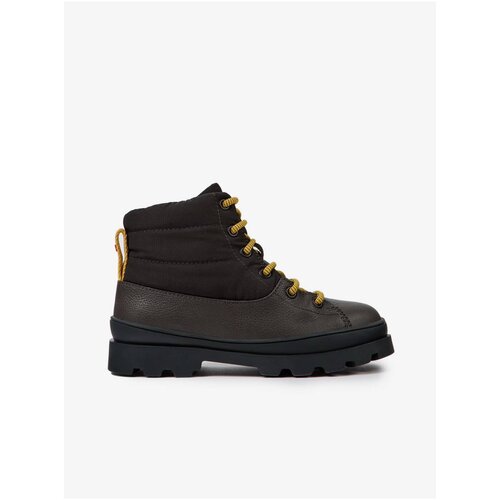 Camper Dark grey kids ankle leather boots Brutus - Boys Cene