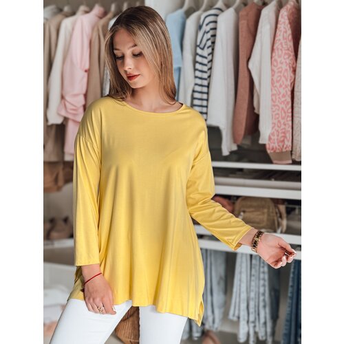 DStreet Bluzka damska one size oversize z wisiorkiem COMFILA żółta Cene