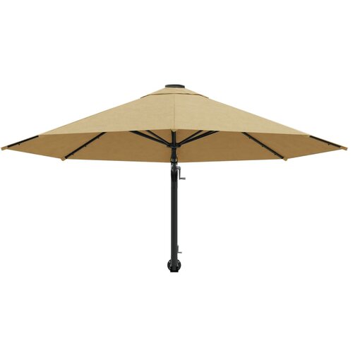  Zidni suncobran s metalnom &amp;scaron;ipkom 300 cm bež Slike